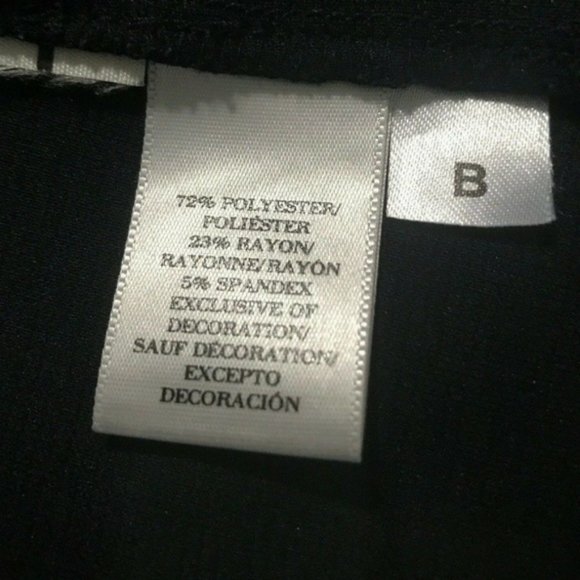 CLOSING SALE Stretch Navy Top w/ Button Detail - Picture 2 of 5